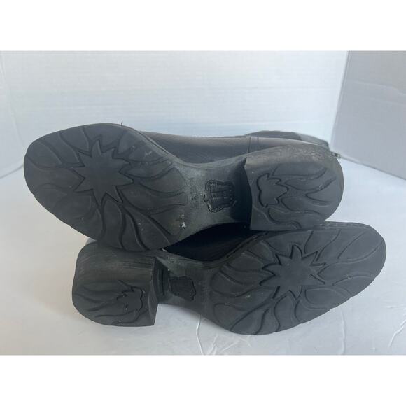 BORN Women’s BITSY Tall Knee High Black Leather Full Back Zipper Boots Sz 7 - Picture 7 of 11